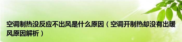 空调制热没反应，可能的原因与解决办法（探究空调制热失效的常见问题及解决方案）  第3张