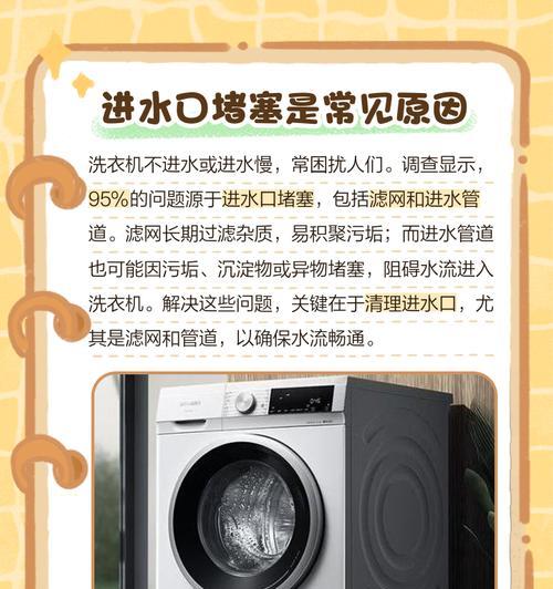 洗衣机不进水怎么办？常见原因有哪些？  第3张