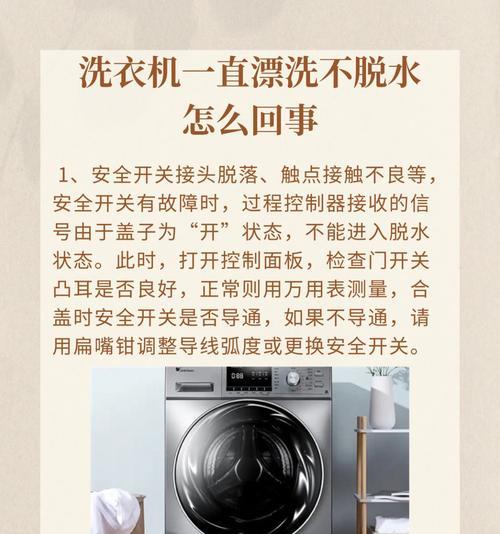 洗衣机脱水时显示1是什么问题？如何解决？  第2张