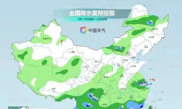 7月11-14号全国天气，新一轮降雨中心已定，大雨暴雨分布如下  第6张