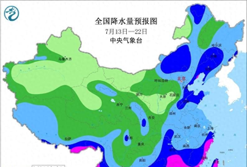 陕西：新一轮降雨形势确定，7月14～17号天气预报，主要分布如下  第1张