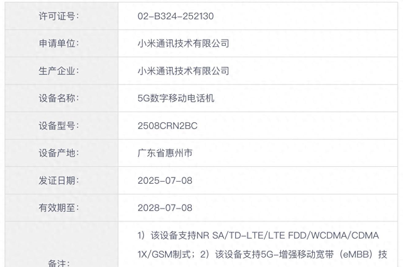 终于！红米15C5G版入网，稳了  第1张