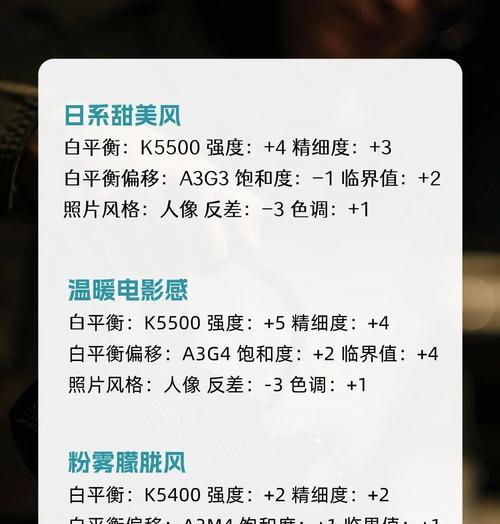 参照相机佳能怎么设置参数？参数调整对拍摄效果有何影响？  第2张