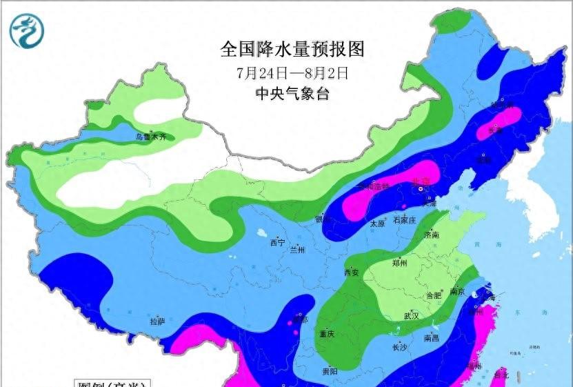 河北省！明天7月25号，新一轮降雨中心已定，暴雨大暴雨分布如下  第1张