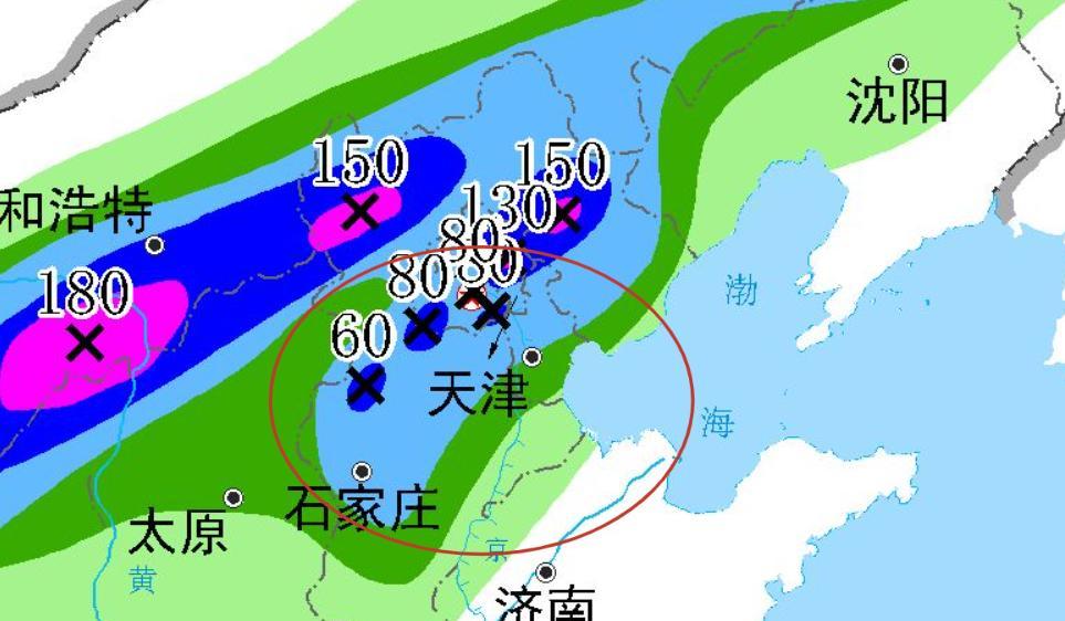 河北省！明天7月25号，新一轮降雨中心已定，暴雨大暴雨分布如下  第4张