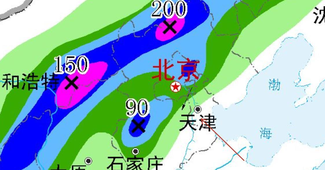 天津市！今天7月25号，新一轮降雨中心已定，阵雨中雨分布如下！  第3张