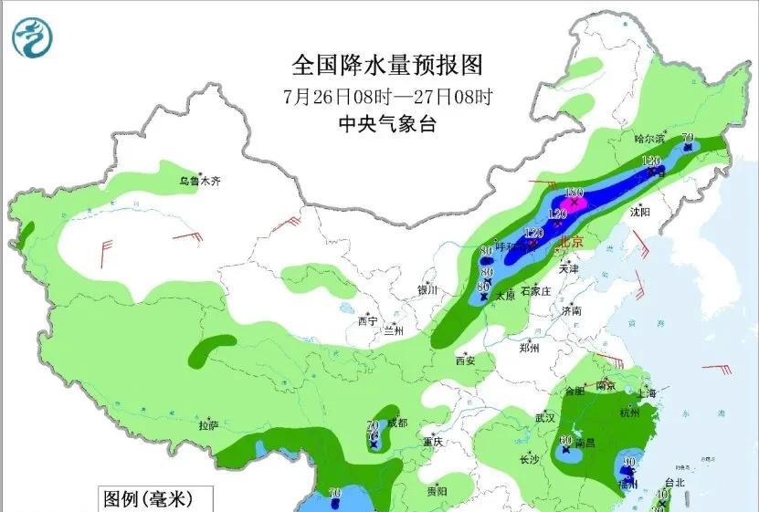 本轮降雨形势已转变，高温和降雨同步发展，具体分布如下地区  第6张
