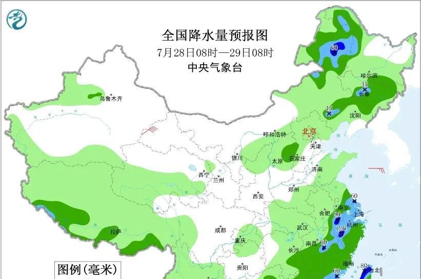 本轮降雨形势已转变，高温和降雨同步发展，具体分布如下地区  第8张