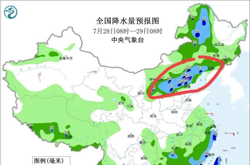 新一轮台风雨范围已定！今天夜间至7月30日天气，暴雨分布如下  第2张