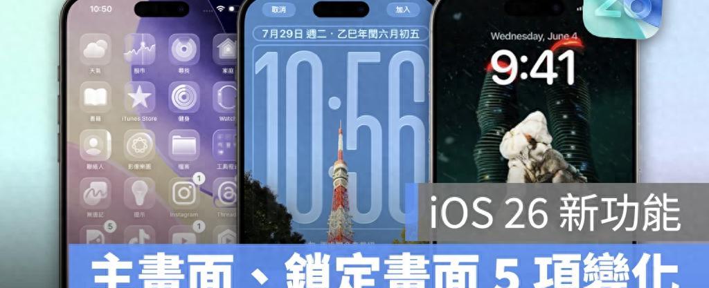iPhone升级iOS26必试5项新功能：锁屏3D效果、透明App图标太有感  第1张