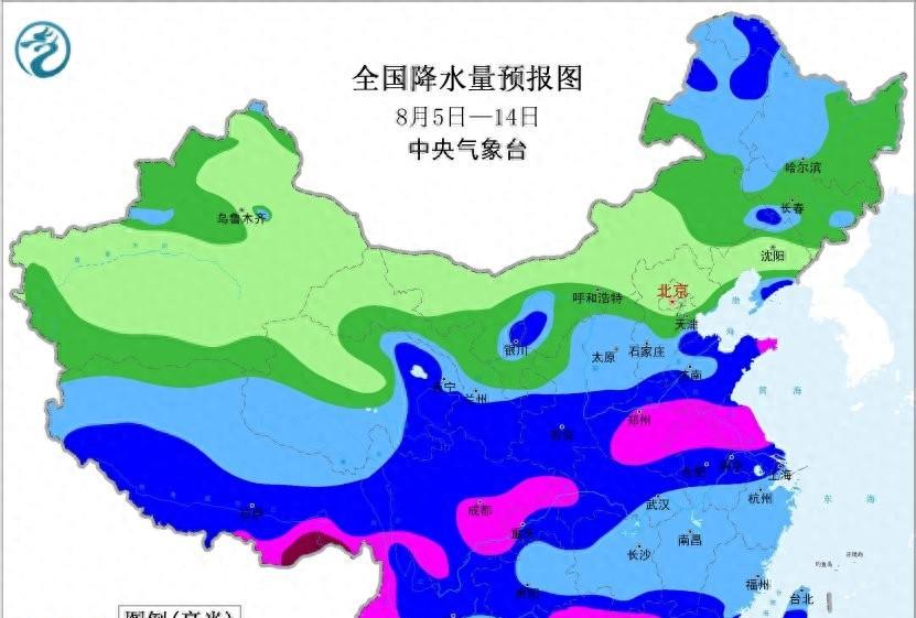 本轮强降雨中心已定，明日8月6号天气预报，暴雨大暴雨分布如下!  第1张
