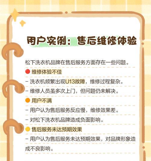 松下洗衣机常见故障代码大全（解决松下洗衣机故障）  第1张