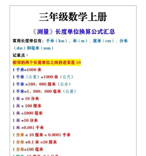 掌握长度换算，轻松计算尺寸（长度单位）  第2张