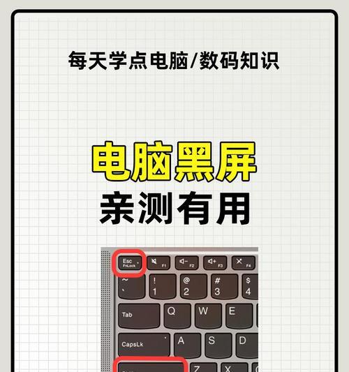 联想笔记本电脑黑屏问题解决指南（小技巧教你轻松解决联想笔记本电脑黑屏打不开问题）  第1张
