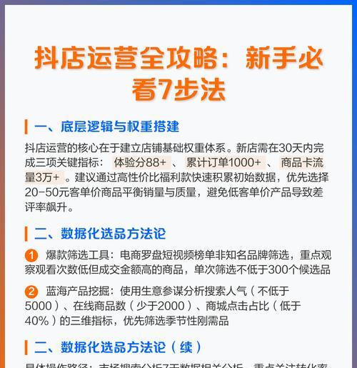 抖音小店运营技巧，让你轻松赚钱（以哦为）  第1张