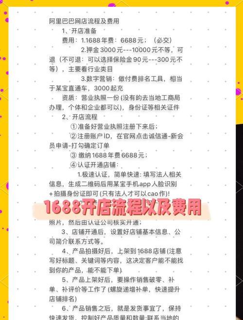 1688开店流程详解(轻松开启电商创业之路) 第1张 1688开店流程详解(轻松开启电商创业之路) 第1张